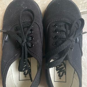 Children’s black vans
